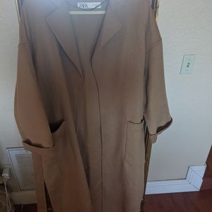 ZARA Full Length Wool Blend Coat